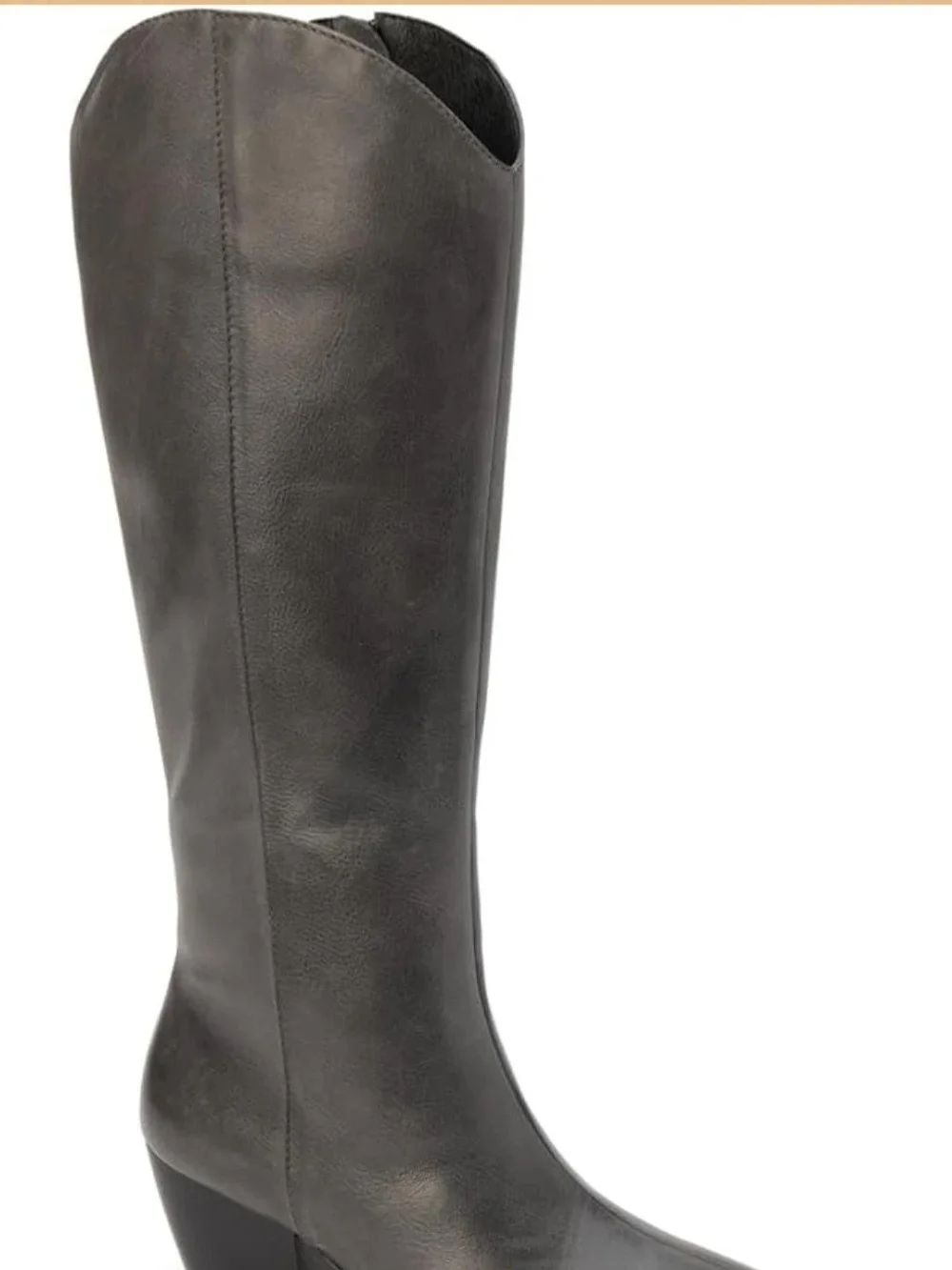 Matisse Black Over-the-Knee Pointed-Toe Leather Boots